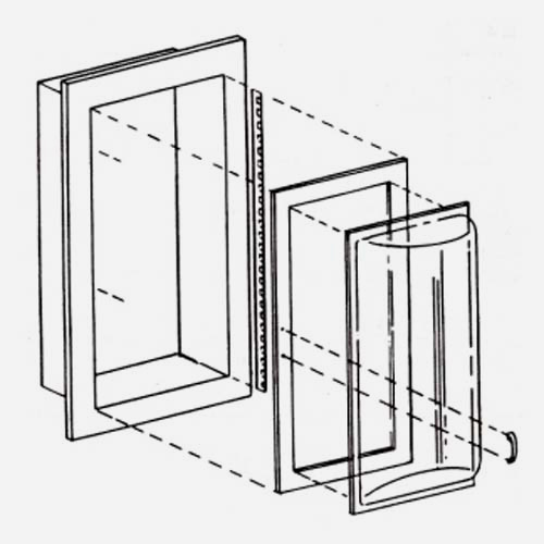 SS2409-RS Details about   LARESEN'S MANUFACTURING FIRE EXTINGUISHERENCLOSURE 24"X 9-1/2"X 6" 