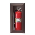 24 x 9.5 Inch Fire Rated Cabinet for up to 5 Lbs ABC Fire Extinguisher - Aluminum Door and Frame, Semi-Recessed, 2.5 Inch Trim