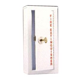 27 x 12 Inch Fire Rated Detention Cabinet for 20 Lbs ABC Fire Extinguisher- Stainless Steel Door and Frame, Recessed